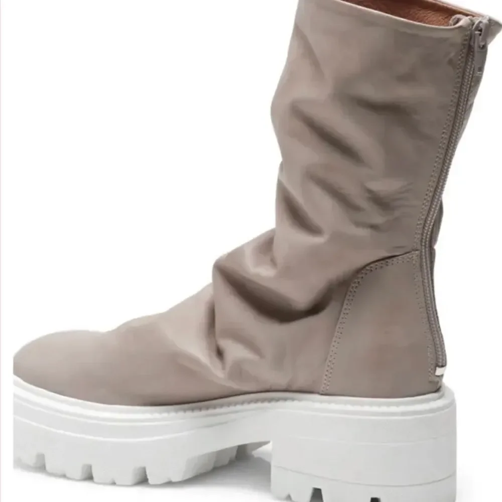 Free People Emma Ruched Boots US 8